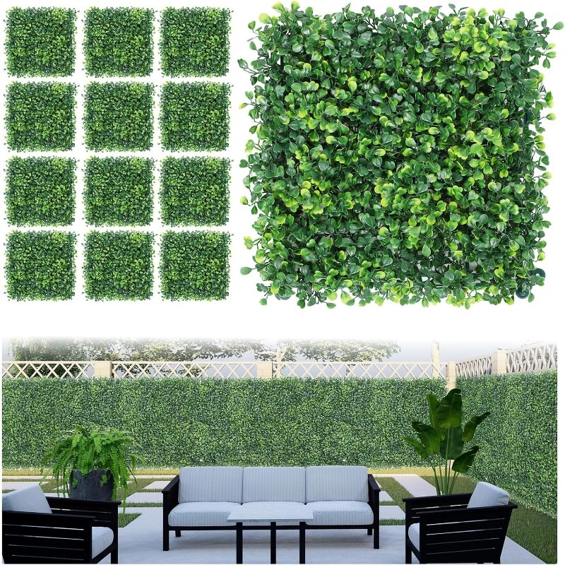 Flower Wall Panel - 1/3/6Pcs Artificial Plants Grass Wall Panel