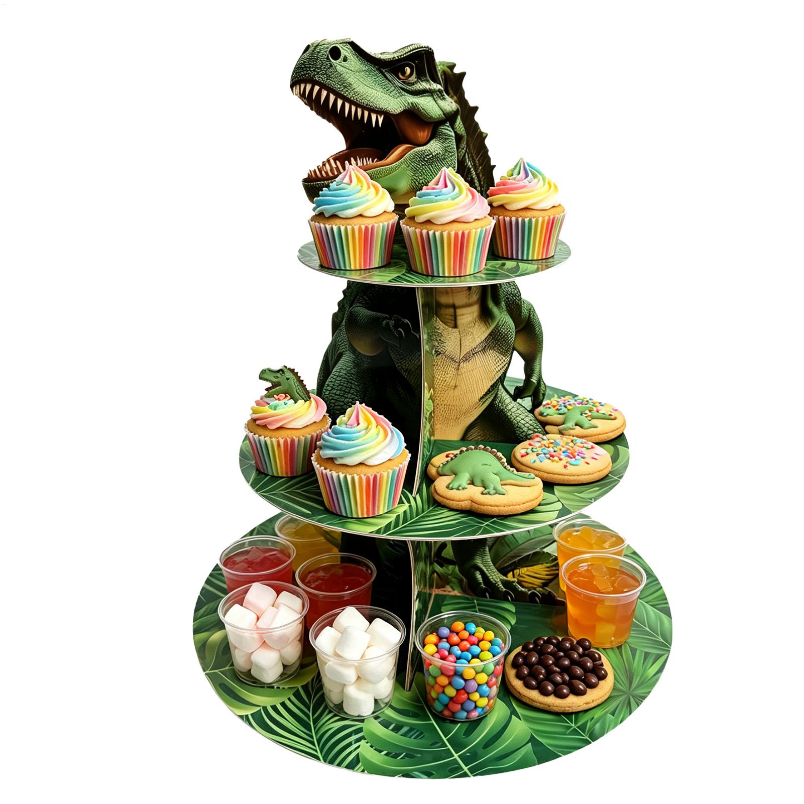 Cupcake Stand 3 Tiers Dinosaur - Cupcake Stand Tier ulasan dan harga