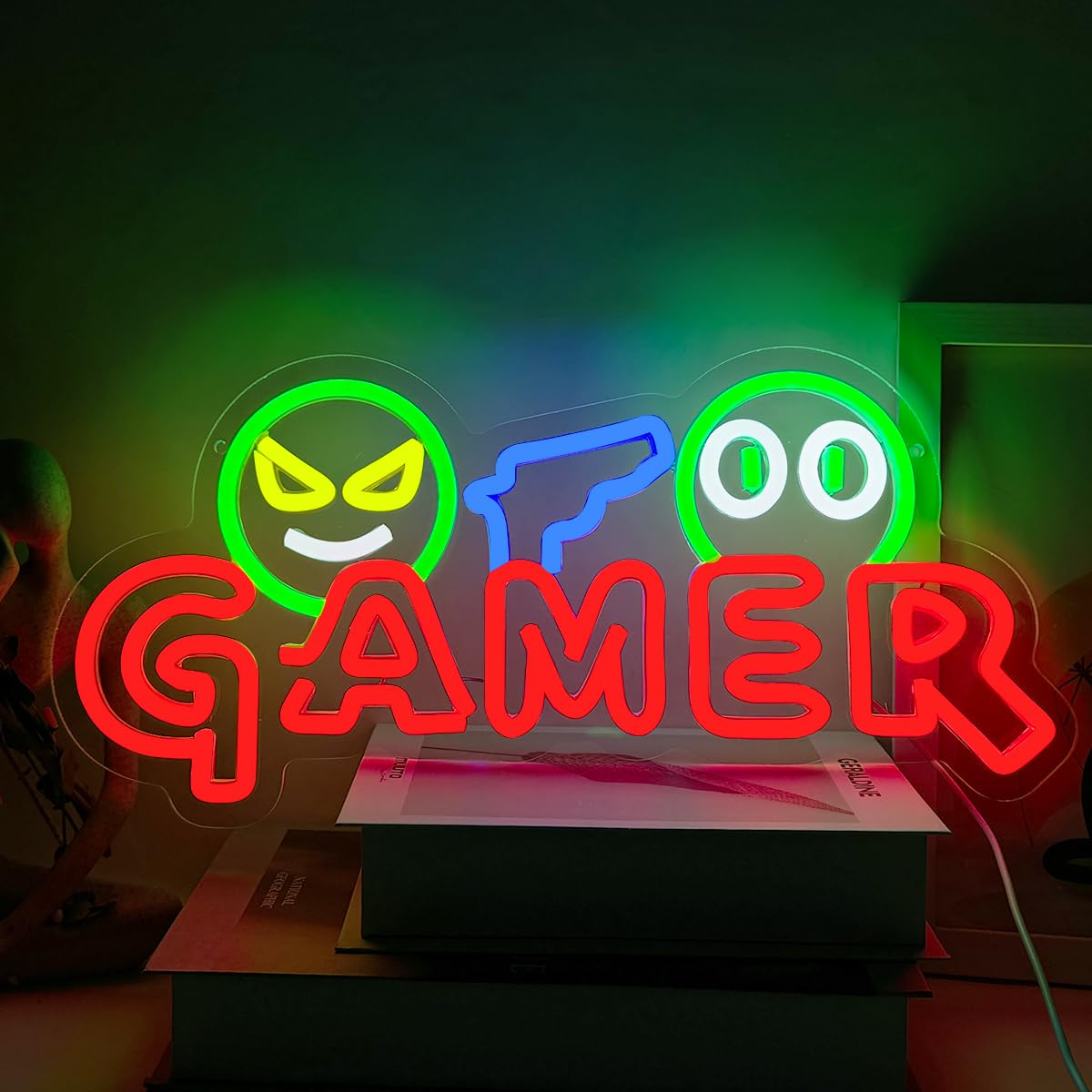 Gamer Neon Sign LED Wall Light - Neon Sign Party ulasan dan harga