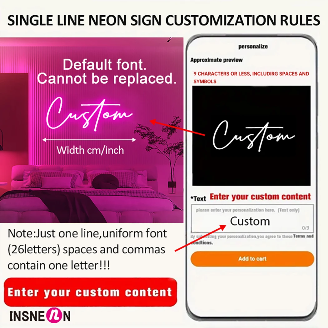 Custom Neon Sign Personalized  - Neon Sign Party ulasan dan harga