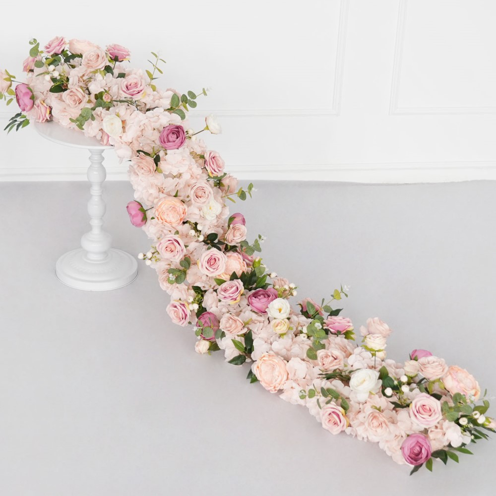 Uflower 200cm Pink Rose Hydran - Flower Wall Panel ulasan dan harga