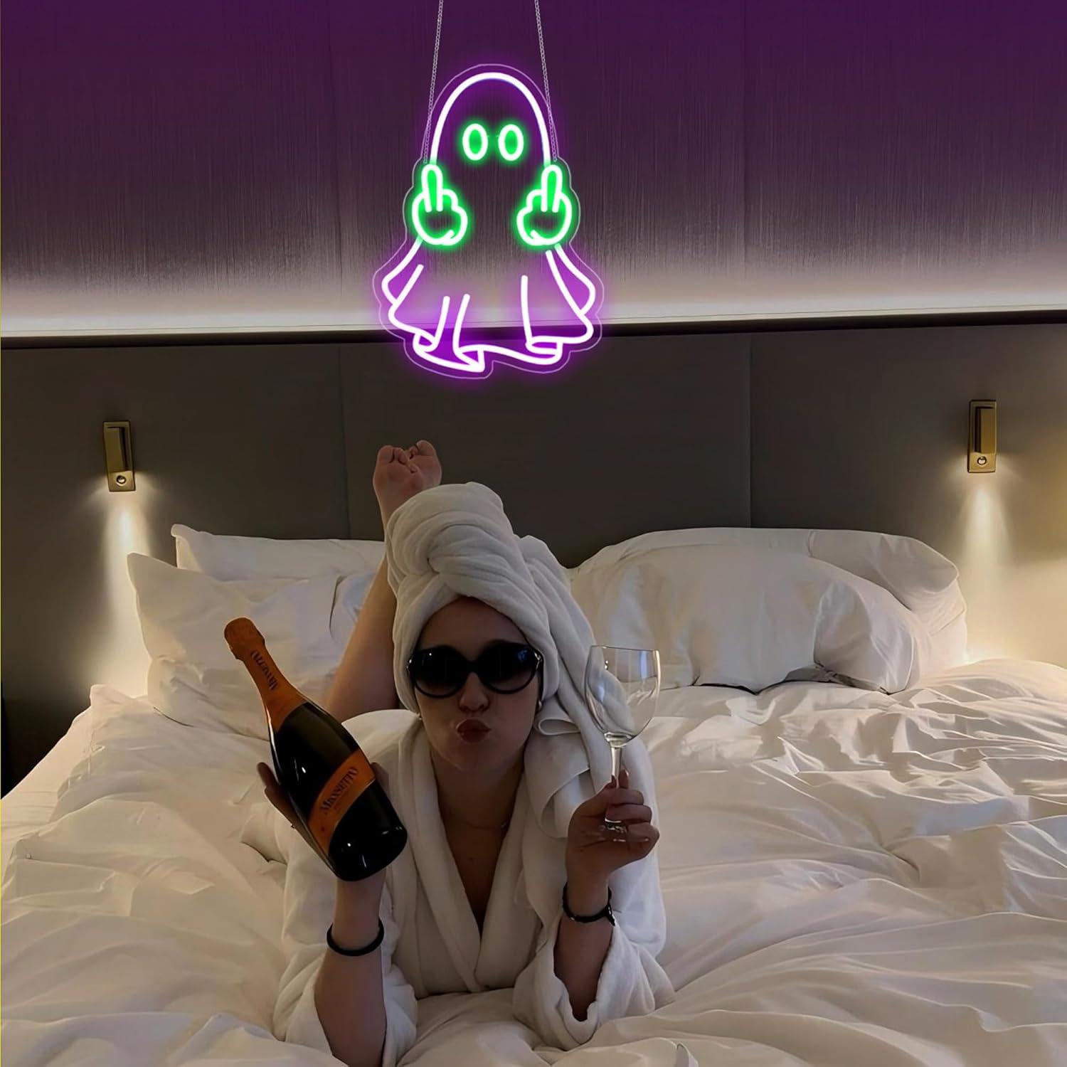 Ghost Neon Sign USB Powered LE - Neon Sign Party ulasan dan harga
