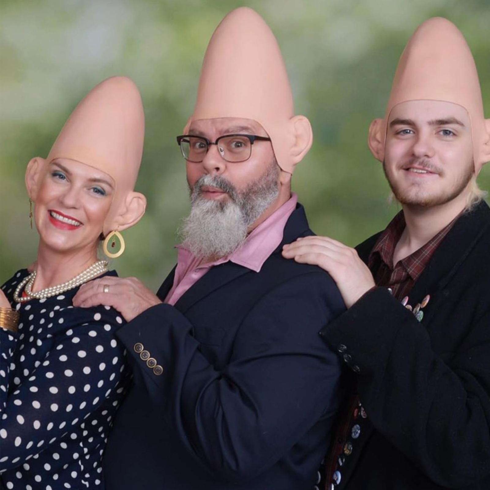 halloween Alien Cone Bald Head - Party Hat Cone ulasan dan harga