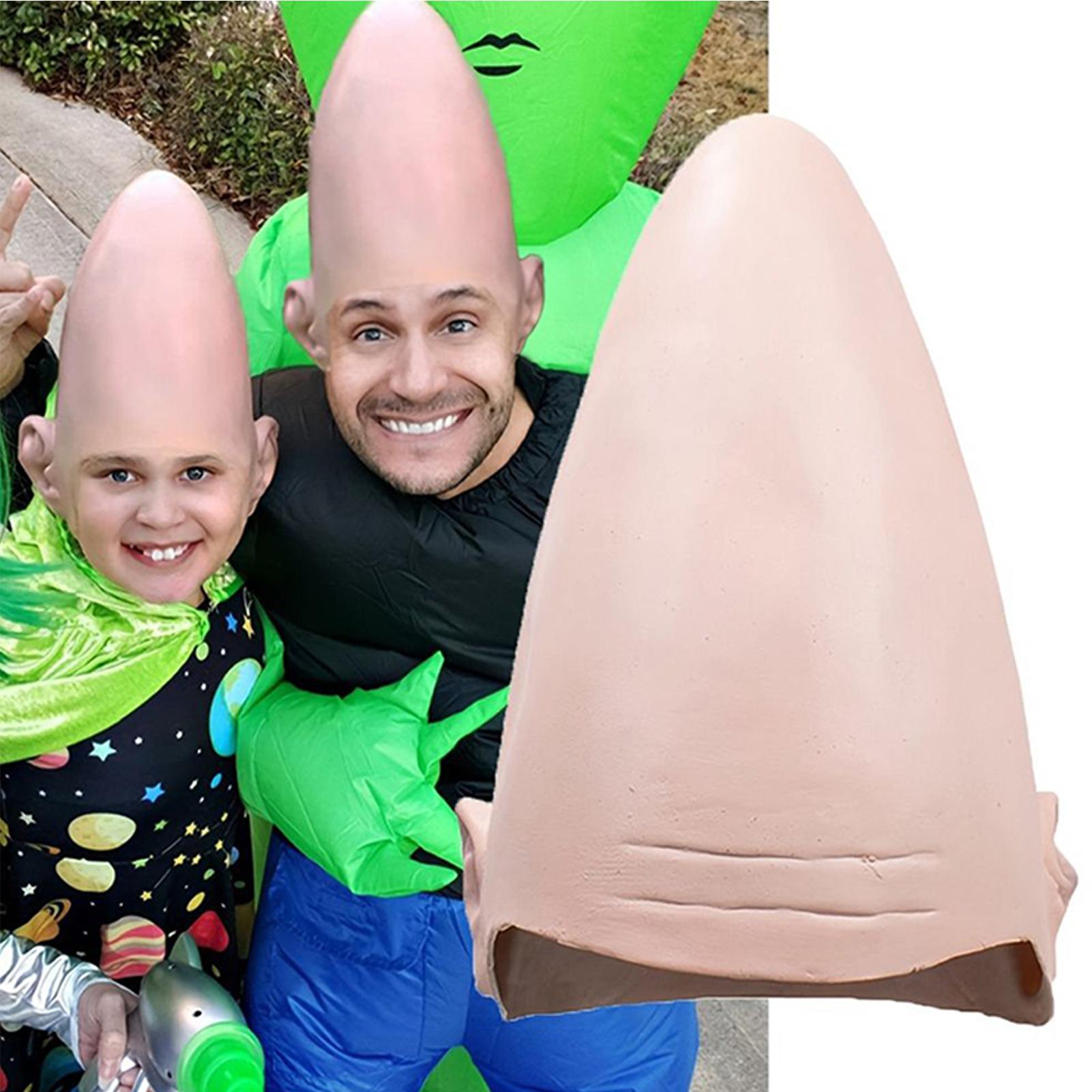halloween Alien Cone Bald Head - Party Hat Cone ulasan dan harga