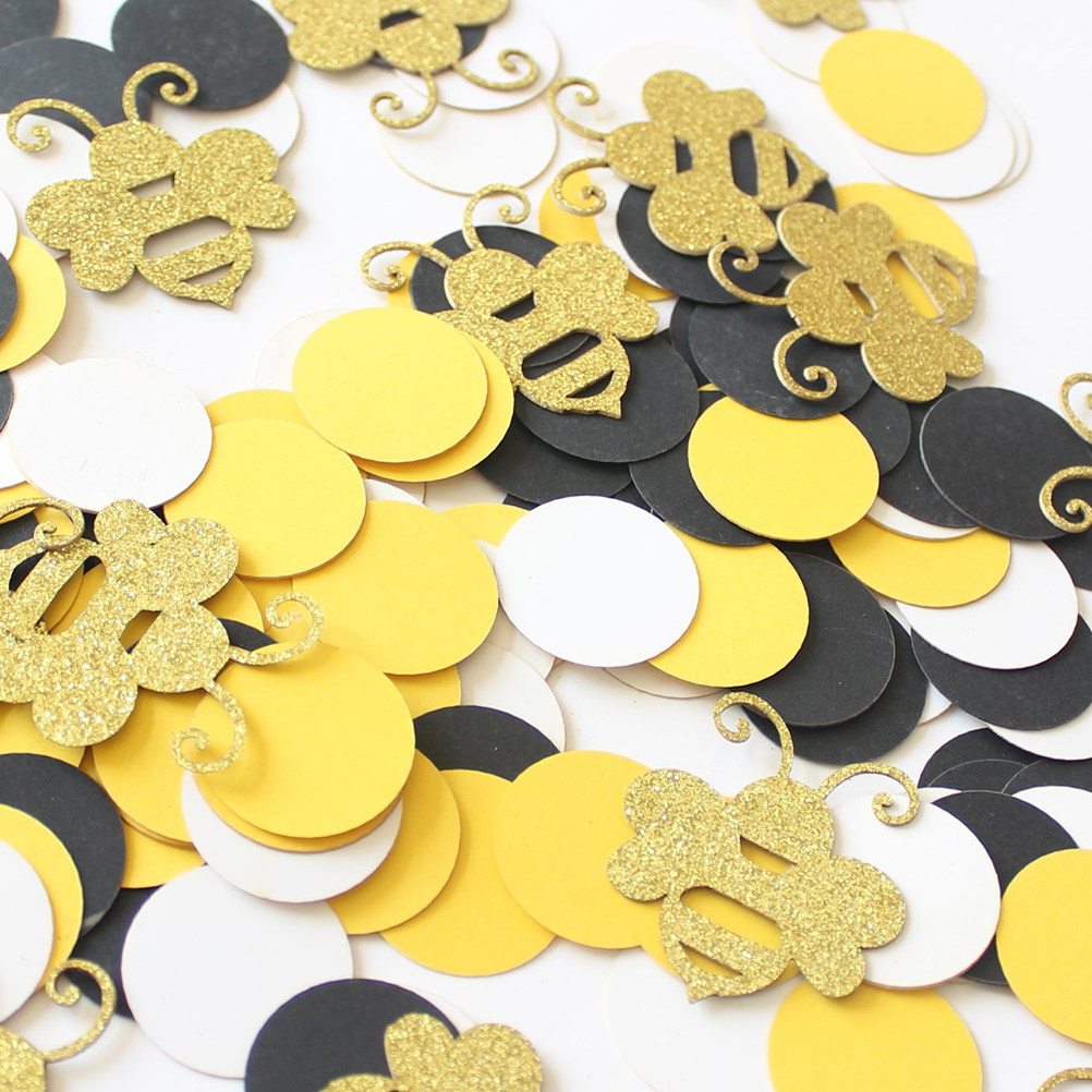 1Set Cartoon Bee Paper Scrap R - Papercraft Supply Confetti ulasan dan harga
